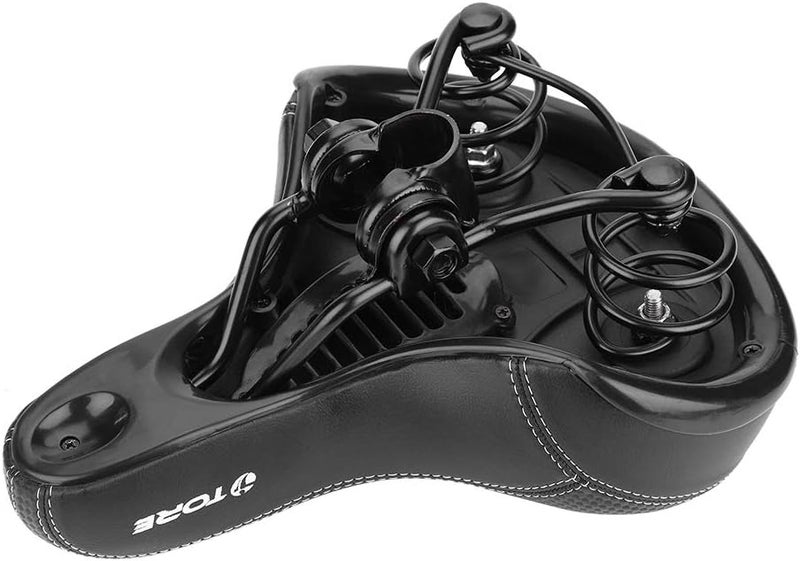 woobles Bicycle Saddle, Comfortable Bike Seat, Wide Big Bike Silicone Cushion Extra Comfort Sporty Soft Pad Saddle Seat Replacement for Men Women - Image 5